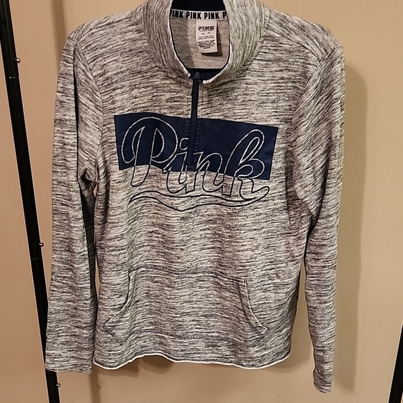 PINK Victoria's Secret Tops - PINK Victoria's Secret Heather Gray Men's Sweater